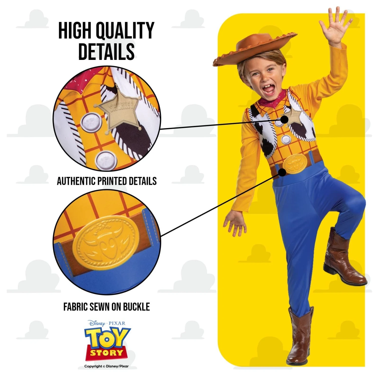 Costume Sceriffo Woody Classico Bambino 5 Costume Sceriffo Woody Classico Bambino - immagine 3