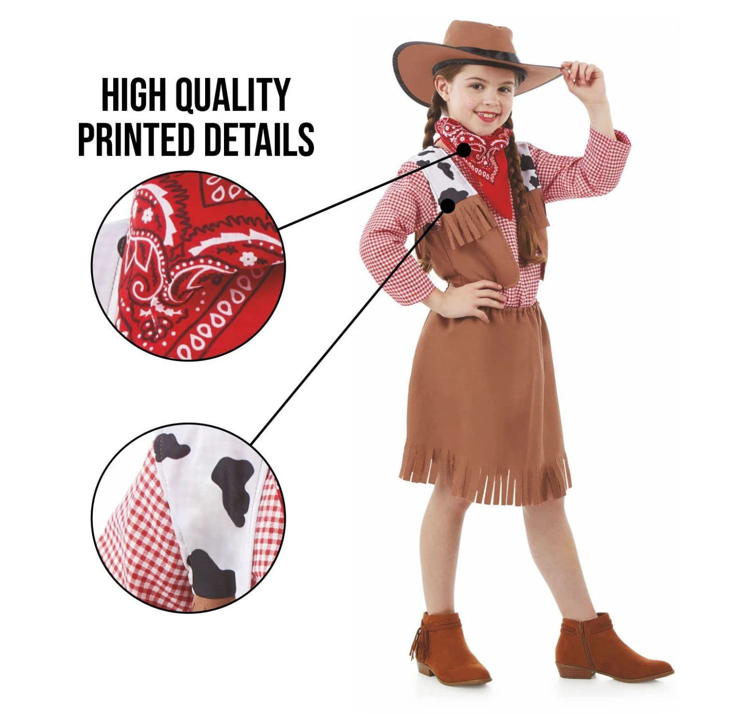 Costume Cowgirl Bambina 5 Costume Cowgirl Bambina - immagine 3
