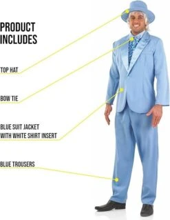 COSTUME ABITO DA FILM BLU UOMO -Angels Face Negozio af6fe4d3f66bd1fe2e751fa6b2a3f19043528e19a41601059377ec109d10e64c