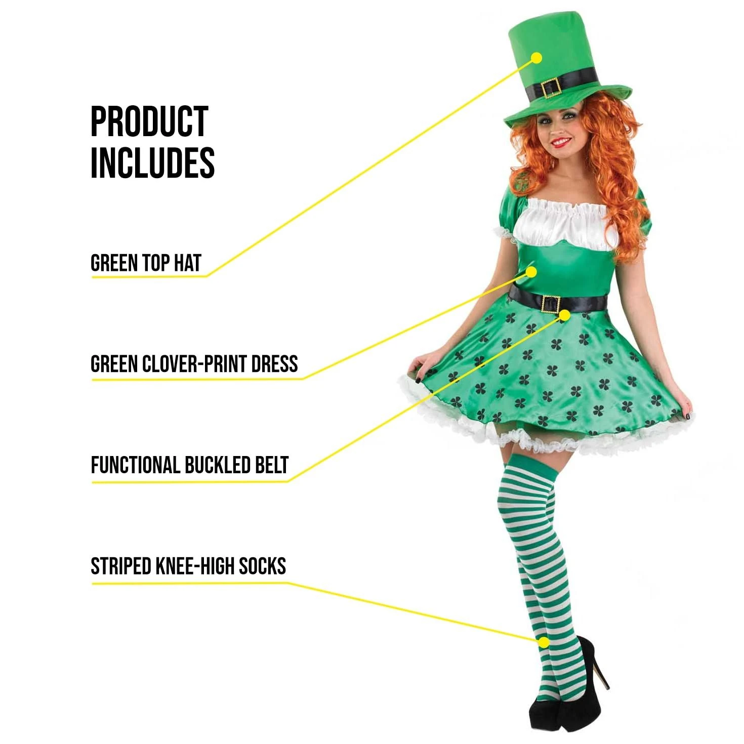 Costume Leprecauno Donna 4 Costume Leprecauno Donna - immagine 2