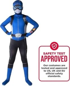 Costume Power Ranger Beast Morphers Blu Bambini -Angels Face Negozio b70c3f4344a99f40b58d49a71774c042eeb2ea11e205487874ba273be7ddcfec