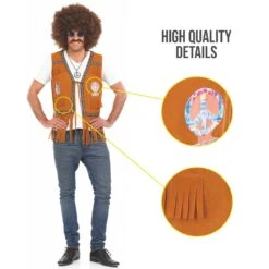 Gilet Hippie Uomo -Angels Face Negozio bae487c27a31733b112ed5bfd0d202318c7a50c5de97eaa476105e34125be517