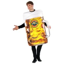 Mens Beer Glass Tabard Costume -Angels Face Negozio beer costume beer stein tabard 4