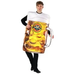 Mens Beer Glass Tabard Costume -Angels Face Negozio beer costume beer stein tabard 5