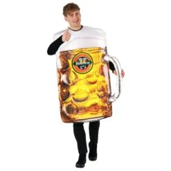 Mens Beer Glass Tabard Costume -Angels Face Negozio beer costume beer stein tabard 6