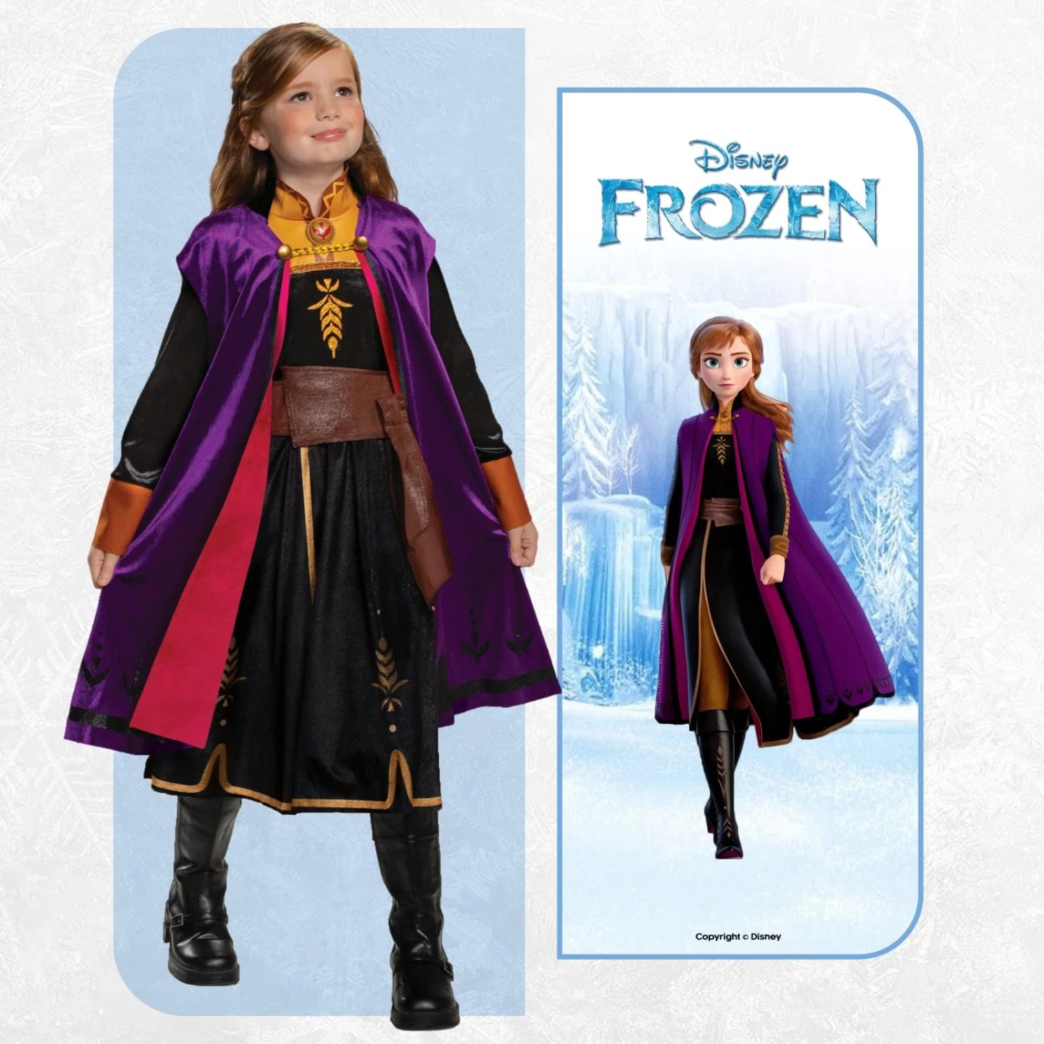 Costume Anna Viandante Frozen 2 Deluxe Bambina 7 Costume Anna Viandante Frozen 2 Deluxe Bambina - immagine 5