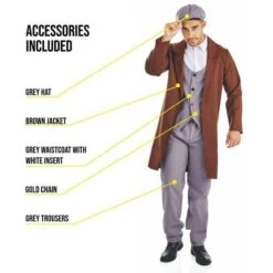 Costume Birmingham Gangster Anni '20 Uomo -Angels Face Negozio ce37cbdcd80f922fd3210c1bf6dd7e7c66c9a483557c5e012b8451d8dd64c85b