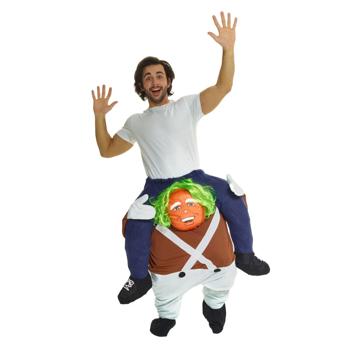 Costume Umpa Lumpa A Cavalluccio Adulto 3 Costume Umpa Lumpa A Cavalluccio Adulto