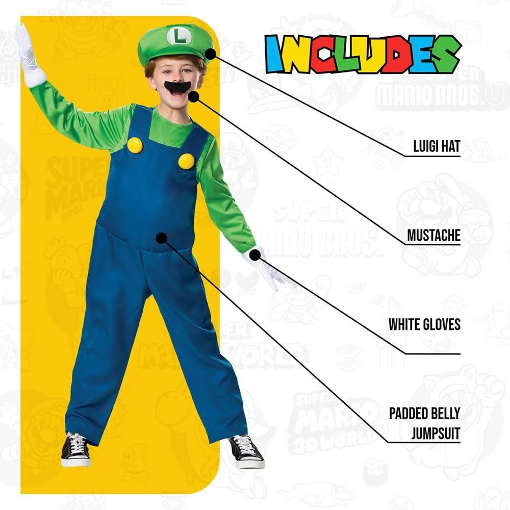 Costume Luigi Bambino 4 Costume Luigi Bambino - immagine 2