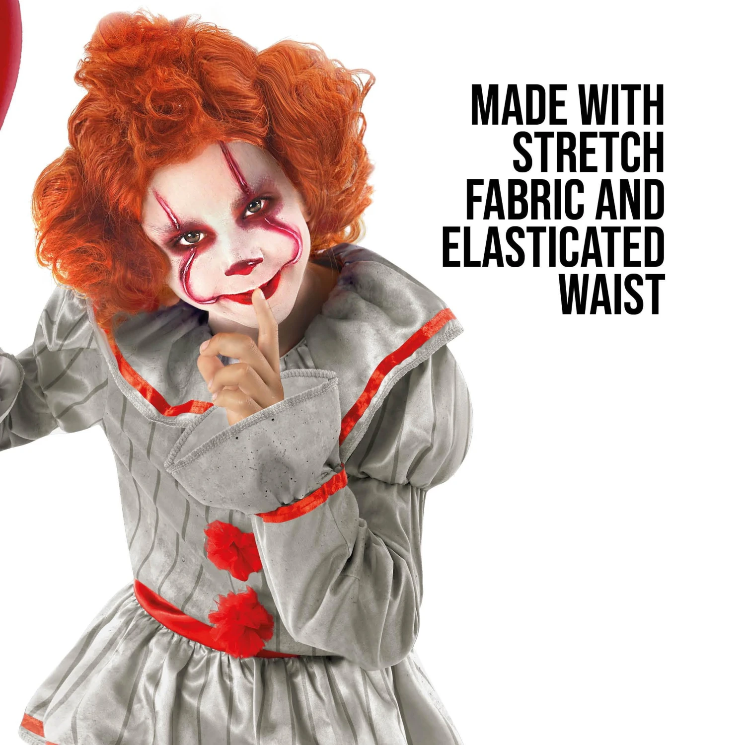Costume Da Clown Da Film Horror Per Bambini 5 Costume Da Clown Da Film Horror Per Bambini - immagine 3