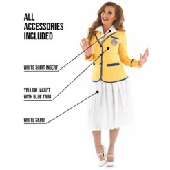 Costume Giallo Sitcom Anni 80 Donna -Angels Face Negozio dbd3d64c5aa0b6e7e308b8f8a2bfc650191640784c5d4fd86811c9a85e6424a4