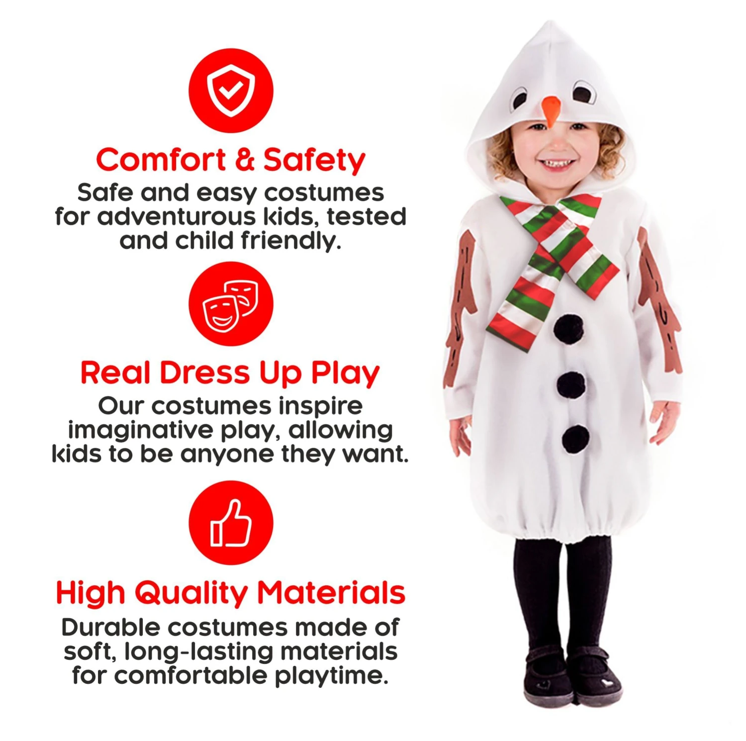 Costume Pupazzo Di Neve Bambini 5 Costume Pupazzo Di Neve Bambini - immagine 3