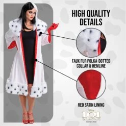 Costume Crudelia De Mon Classico Donna -Angels Face Negozio dis129769 03 min