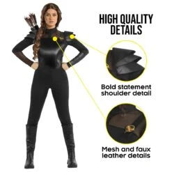 Costume Da Cacciatrice Distopica Per Donna -Angels Face Negozio dystopian teen hunger costume games women 10