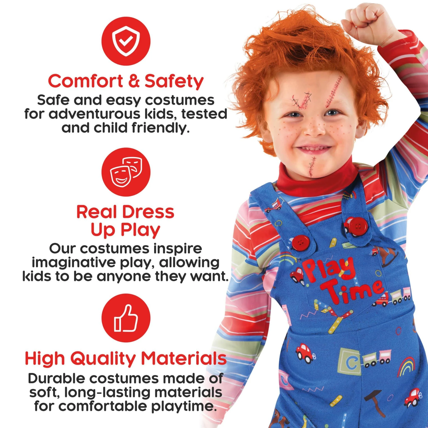 Costume Da Bambola Del Cinema Malvagio Per Bambini 7 Costume Da Bambola Del Cinema Malvagio Per Bambini - immagine 5