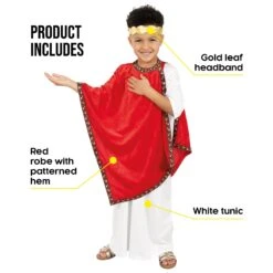 Costume Imperatore Romano Bambino -Angels Face Negozio e9fbea61c425bf03e5e587eb996e32be43682648eec2927963ce7e10ad2d2868