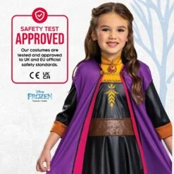 Kids Anna Disney Frozen Classic Costume Purple -Angels Face Negozio eb50c2622e26e59203477d6404491e7486e05af1d0dd23daf05ba81e254a2b8b