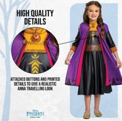 Kids Anna Disney Frozen Classic Costume Purple -Angels Face Negozio ee93e94ead065f469f97e4687b63771d49c20e268aea04818532b27bb7773083