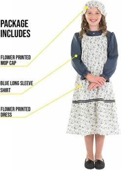 Costume Scolaretta Vittoriana Bambina -Angels Face Negozio fab0fc81f366d4146827faf253611ef15ff4d63481013c646f9ca61e56840295