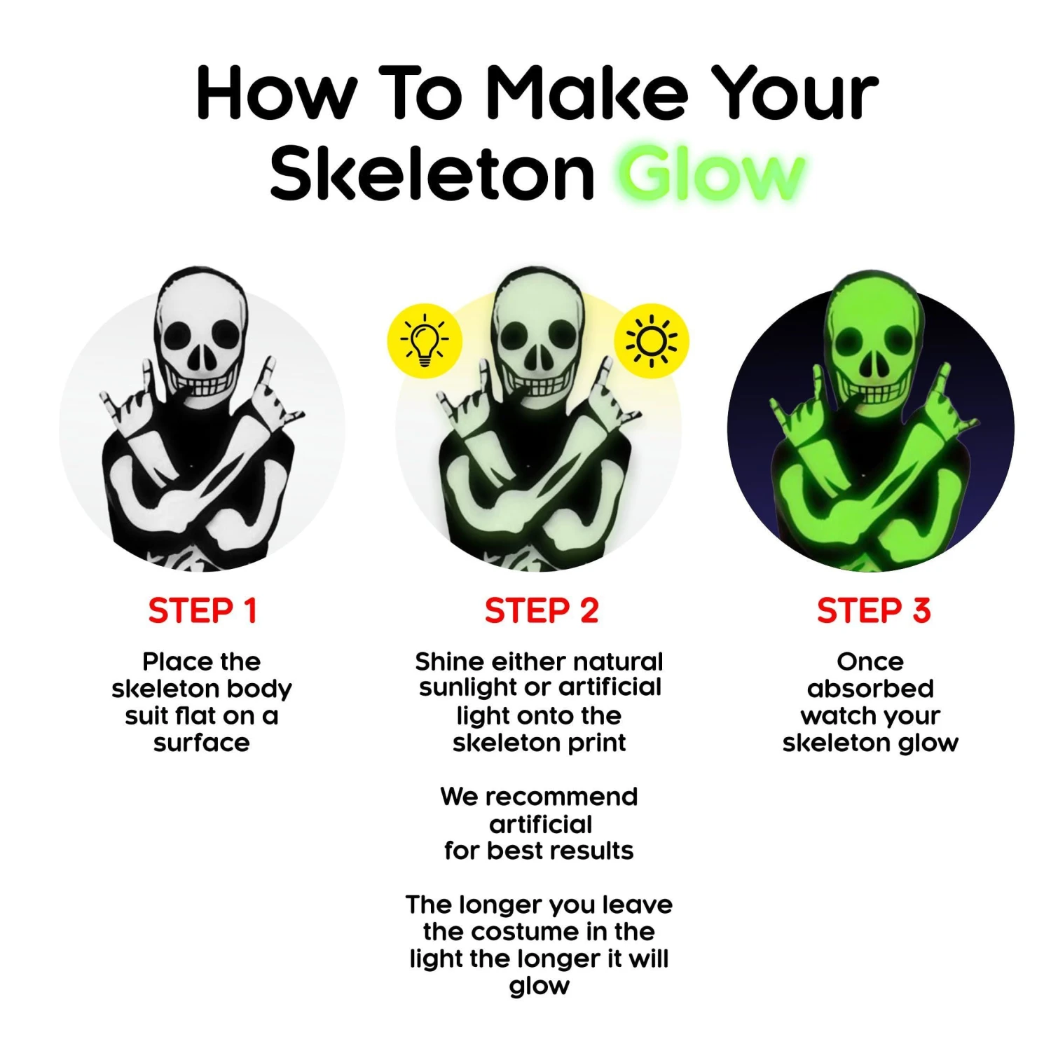 Costume Scheletro Fosforescente Bambini 4 Costume Scheletro Fosforescente Bambini - immagine 2