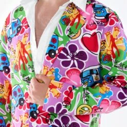 Costume Hippie Uomo -Angels Face Negozio fn3329 mens phychedelic suit 8