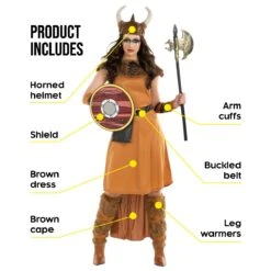Costume Vichingo Donna 13 Costume Vichingo Donna -Angels Face Negozio fn4169 womens viking 9