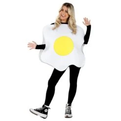 Costume Uovo Adulti -Angels Face Negozio fn4509 fried egg tabard womens 2