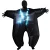 Costume Gonfiabile Nero Luminoso MegaMorph Adulto 1 Costume Gonfiabile Nero Luminoso MegaMorph Adulto -Angels Face Negozio inflatable black megamorph suit