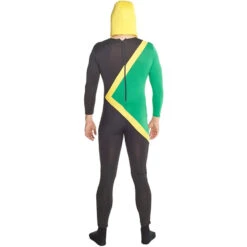 Costume Tuta Bob Giamaicano Adulti -Angels Face Negozio jamaican bobsled morphsuit 4