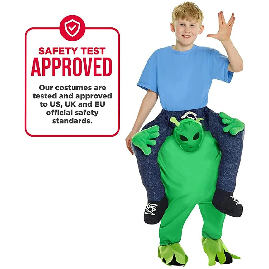 Costume Alieno A Cavalluccio Bambini 4 Costume Alieno A Cavalluccio Bambini - immagine 2