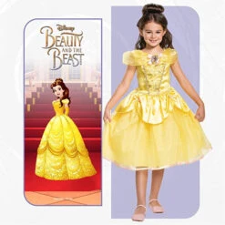 Vestito Principessa Belle Deluxe Bambina -Angels Face Negozio kids disney belle deluxe costume 1