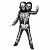 Costume Da Scheletro A Due Teste Per Bambino -Angels Face Negozio kids two headed skeleton halloween costume 1 1