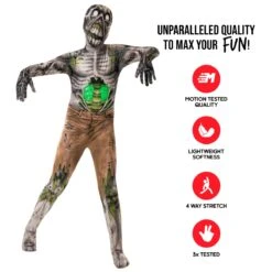 Kids Slime Zombie Morphsuit -Angels Face Negozio kpaz slime zombie morphsuit kids feature 1