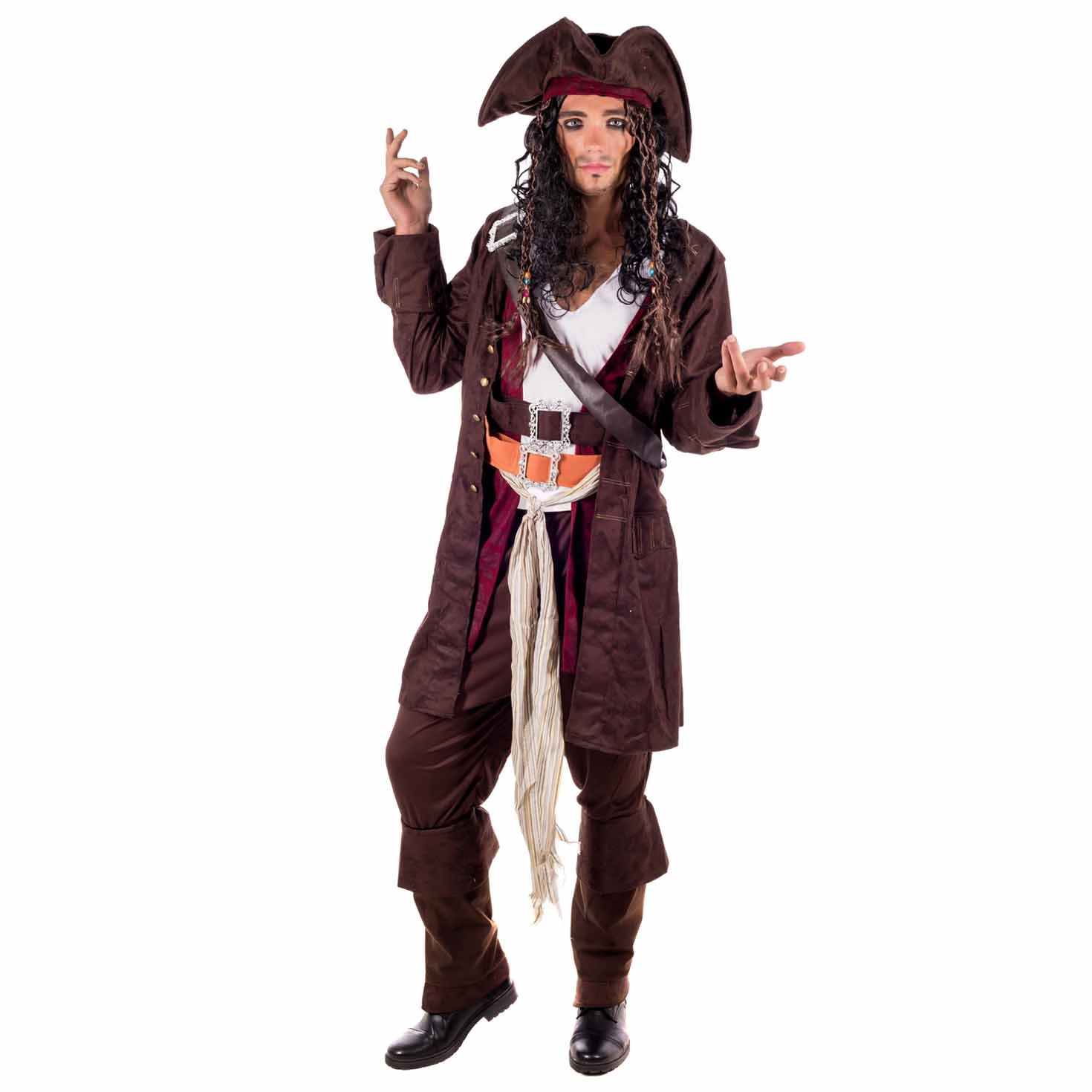 Costume Jack Sparrow Adulto 3 Costume Jack Sparrow Adulto