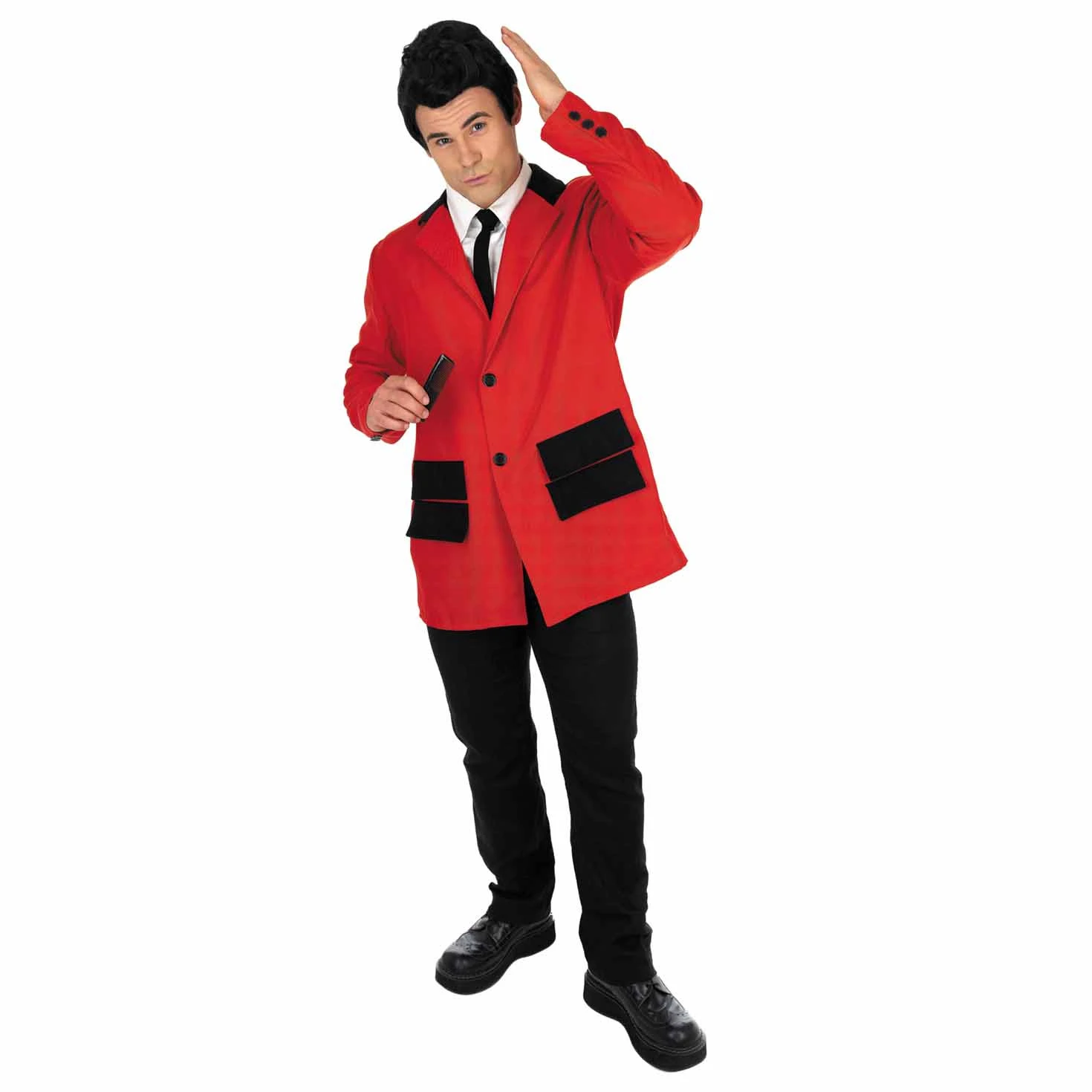Costume Teddy Boy Rosso Adulti 4 Costume Teddy Boy Rosso Adulti - immagine 2