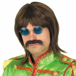 Parrucca Uomo Anni 60 Castana E Occhiali -Angels Face Negozio m1 2 8 2884 1