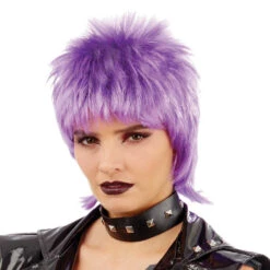 Parrucca Punk Rock Viola Donna -Angels Face Negozio m1 4 4 4431 1