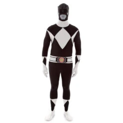 Costume Power Ranger Nero Adulto 8 Costume Power Ranger Nero Adulto -Angels Face Negozio m1 b l black power rangers morphsuit 1 us
