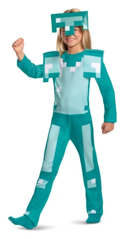 Costume Minecraft Armatura Diamanti Bambino 14 Costume Minecraft Armatura Diamanti Bambino -Angels Face Negozio m1 d i disk11458 1