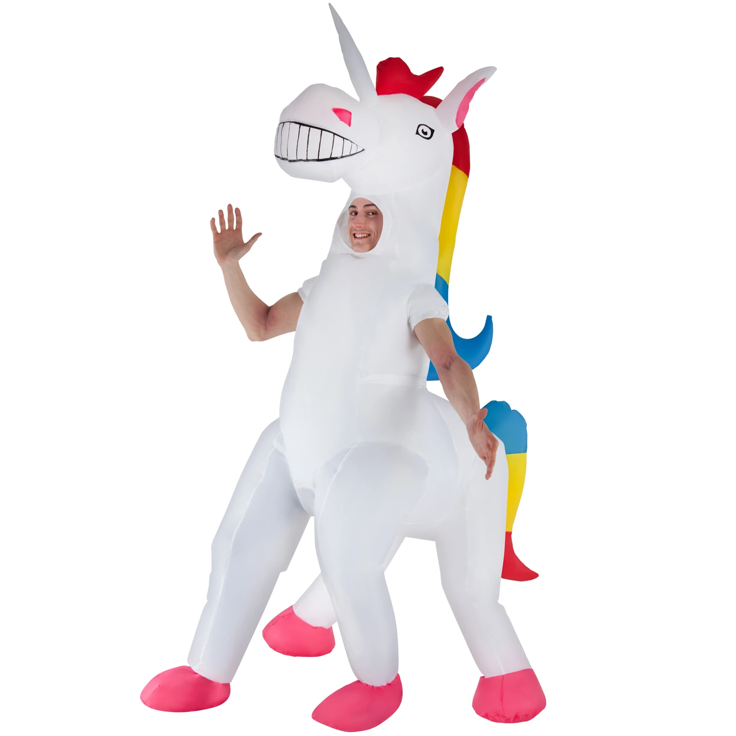 Costume Gonfiabile Unicorno Adulto 3 Costume Gonfiabile Unicorno Adulto