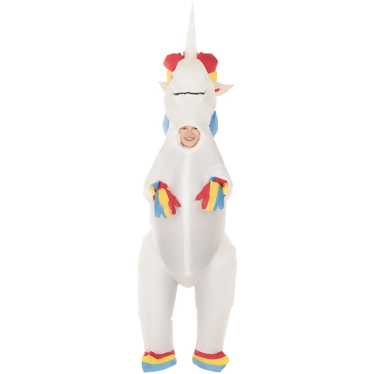 Kids Prancing Unicorn Inflatable Costume 4 Kids Prancing Unicorn Inflatable Costume - immagine 2