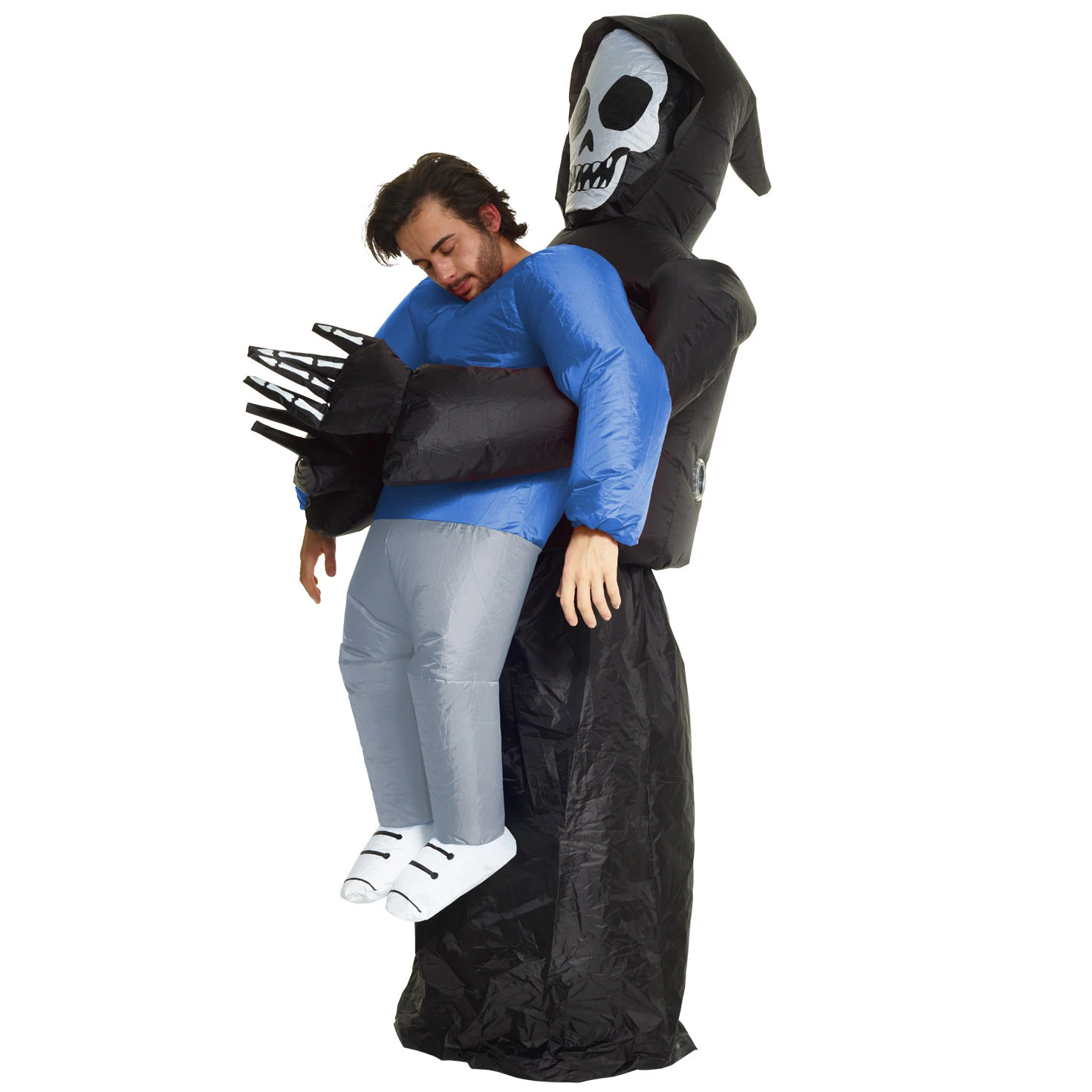 Costume Gonfiabile Triste Mietitore Che Rapisce Adulto 6 Costume Gonfiabile Triste Mietitore Che Rapisce Adulto - immagine 4