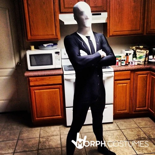 Costume Slenderman Adulti 5 Costume Slenderman Adulti - immagine 3