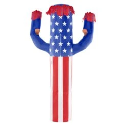 Mens Inflatable Wavy Arm Guy USA Costume -Angels Face Negozio mcgiuswm usa wavy arm guy adult back