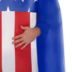 Mens Inflatable Wavy Arm Guy USA Costume -Angels Face Negozio mcgiuswm usa wavy arm guy adult closeup