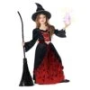 Costume Da Strega Pipistrello Rosso Per Bambini 1 Costume Da Strega Pipistrello Rosso Per Bambini -Angels Face Negozio mckbwrd bat witch red kids 1 1