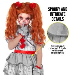 Inquietante Costume Da Clown Per Bambini 12 Inquietante Costume Da Clown Per Bambini -Angels Face Negozio mckcc creepy clown girl 06