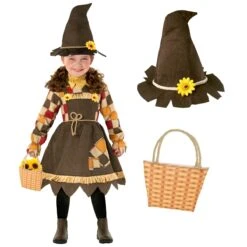 Spaventoso Spaventapasseri Per Bambini Piccoli -Angels Face Negozio mckdss sunflower scarecrow toddler 02a