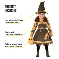 Spaventoso Spaventapasseri Per Bambini Piccoli -Angels Face Negozio mckdss sunflower scarecrow toddler 05