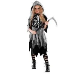 Abito Reaper Per Bambini -Angels Face Negozio mckggd grim reaper dress kids 03